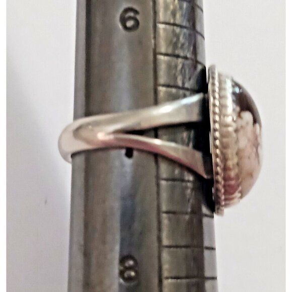 Navajo Wild Horse Signed Sterling Ring Unisex sz 7 (1531) - Picture 7 of 7